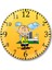 Charlie Brown Duvar Saati Bombeli Gercek Cam 1