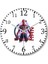 Spider Man Face Duvar Saati Bombeli Gercek Cam 1