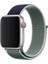 Apple Watch Uyumlu 38mm Bilekli Kumaş Kayış Kordon Lacivert Yeşil Fabric 1