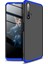 Huawei Honor 20 Kılıf Zore 360 Tam Koruma 3 Parça Ays Kapak Siyah - Mavi 1