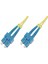 SC-SC Fiber Optik Patch Kablo 1 m Singlemode Duplex 9/125 Os 2 3.0mm 1