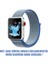 Apple Watch Uyumlu Series 3 38mm Hasırlı Kordon Woven Sport Loop Mavi 2