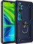 Xiaomi Mi Note 10 Pro Kılıf Military Ring Holder Lacivert 2