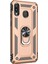 Samsung Galaxy M10s Kılıf Military Ring Holder Gold 1