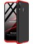 Samsung Galaxy M10s Kılıf Double Dip 360 Protective Siyah Kırmızı 2