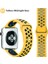 Apple Watch Uyumlu Premium 2/3/4/5 38-40 mm Spor Delikli Silikon Kordon Sarı 3