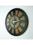 KAYRA TASARIM AHŞAP DUVAR SAATİ MASİF ROMA BLACK 50cm 2