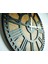 KAYRA TASARIM AHŞAP DUVAR SAATİ MASİF ROMA BLACK 50cm 4