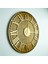 KAYRA TASARIM AHŞAP DUVAR SAATİ MASİF KANVAS ROMA GOLD 50cm 1