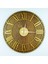 KAYRA TASARIM AHŞAP DUVAR SAATİ MASİF KANVAS ROMA GOLD 50cm 3