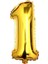 Cakes & Party 1 Rakamı Altın (Gold) Rengi Folyo Balon 40 Inc 100 Cm 1