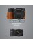 MG1809 Suni Deri Yarım Kamera Kılıf Sony Alpha A6600 ile Uyumlu (Tek Dip) 2