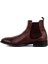 Kahverengi Deri Erkek Chelsea Bot 3