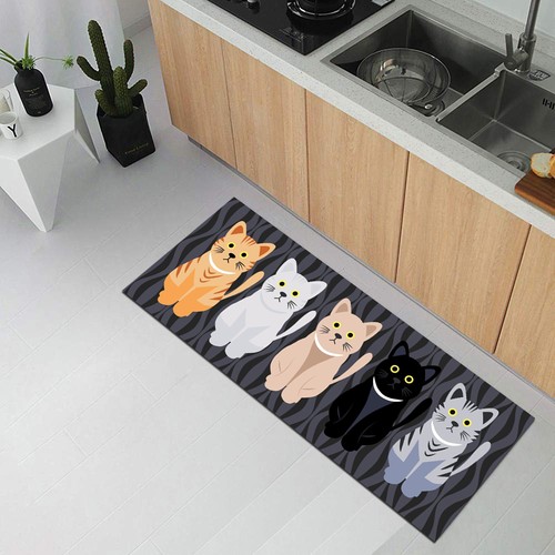 decovilla renkli mutfak halisi kaymaz yikanabilir modern fiyati