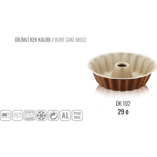 Brioni Granit 29 cm Dilimli Kek Kalıbı Büyük Boy Fiyatı