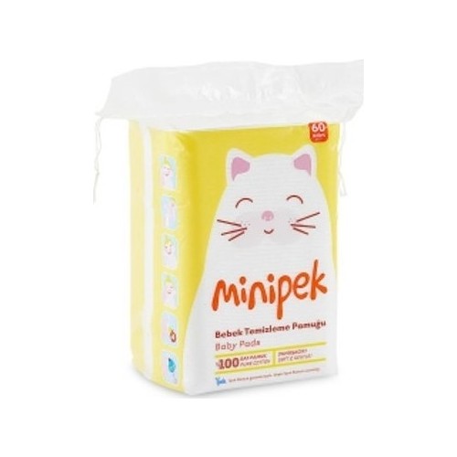 Bebek Temizleme Pamuğu Minipek 60�lı 3 Paket Fiyatı