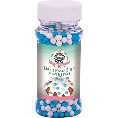 Kenton Tatlı Şefi Draje Pasta Süsü Mavi&Beyaz 75 gr Şişe Fiyatı