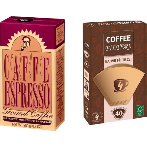 Mehmet Efendi Espresso 250 gr + Coffee Filters Filtre Kahve Fiyatı