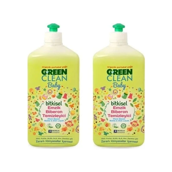 U Green Clean Baby Bebek Biberon Emzik Temizleyici 2 x 500 ml