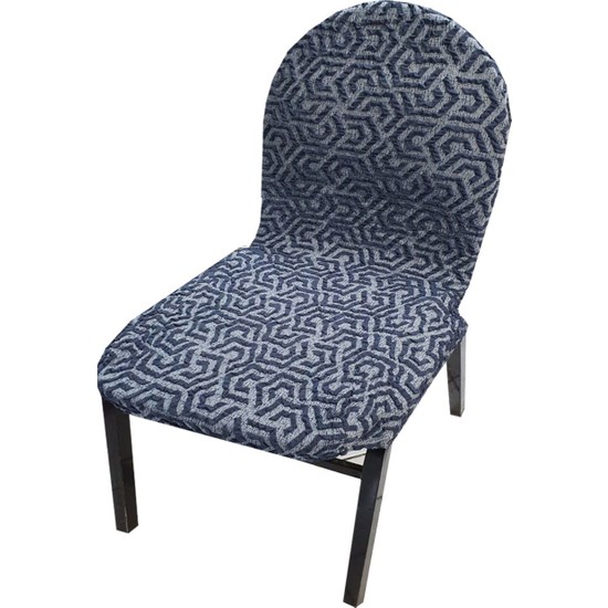 Sandalye Kılıfı Defne Likralı Lacivert 6 Adet Fiyatı
