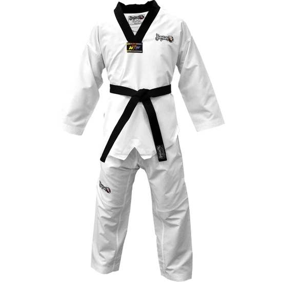 Dragon 13120 Siyah Yaka Fighter Taekwondo Elbisesi 170