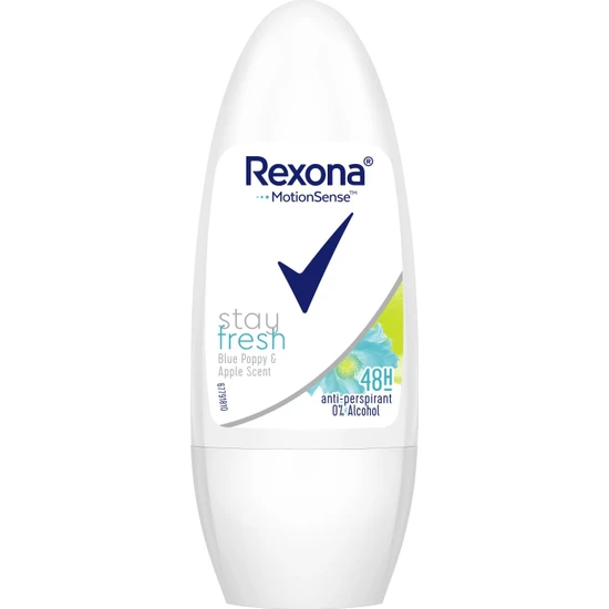 Rexona Stay Fresh Blue Poppy & Apple Roll On Deodorant 50 ML