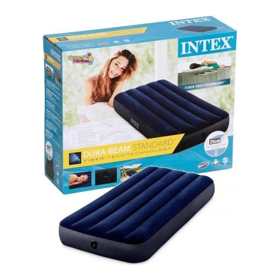 Intex 64756 Tek Kişilik Şişme Yatak / Kamp Yatağı + Pompa Fiyatı