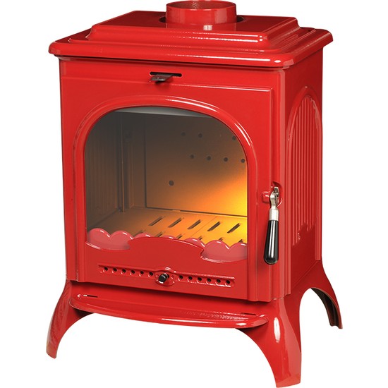 Invicta Soba Seville Kırmızı Döküm Odun Sobası 619247 Fiyatı