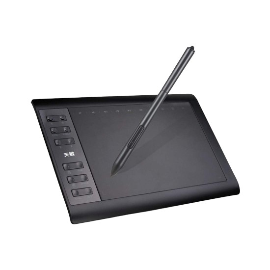 10moons G10 10x6 inç 8192 Seviye 5080LPI Grafik Tablet Siyah