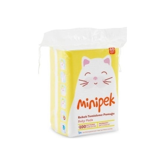 Bebek Temizleme Pamuğu Minipek 60�lı 3 Paket Fiyatı