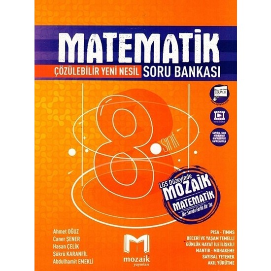 Mozaik Yayınları 8. Sınıf Matematik Soru Bankası