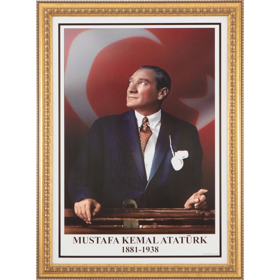 İnter 50x70 cm Varaklı Atatürk Portresi İNT-026