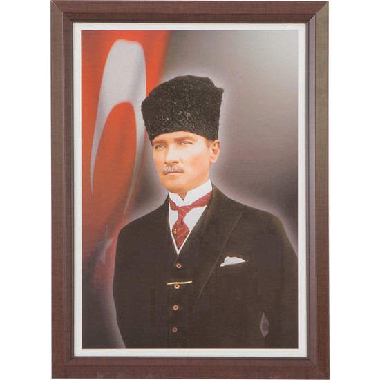 İnter Atatürk Portresi 35 x 50 Lamine Çerçeve