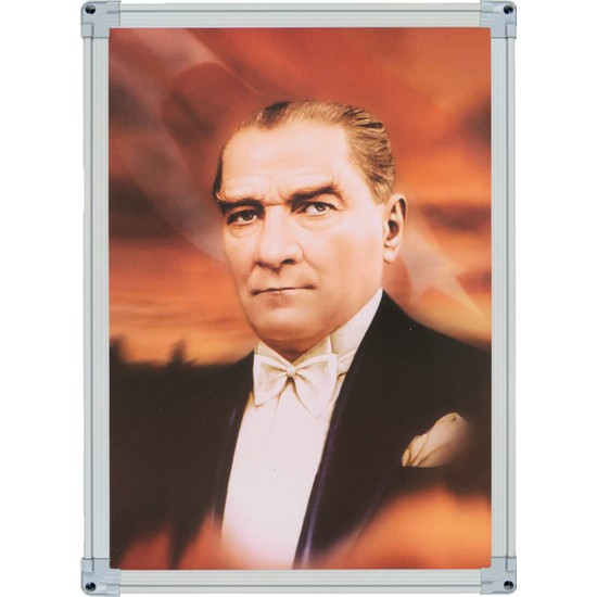İnter 35x50 Alüminyum Çerceve Duvar Monte Atatürk Portresi Fiyatı