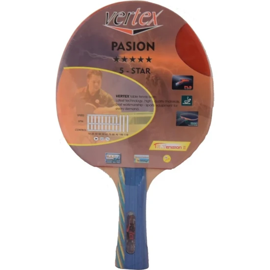 Vertex Passion 5 Yıldız Ittf Onaylı Masa Tenisi Raketi