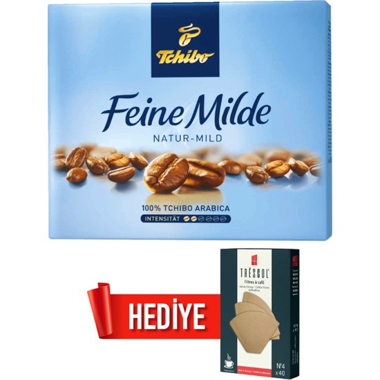 Tchibo Feine Milde Öğütülmüş Filtre Kahve 2x250 gr + Trescol Fiyatı