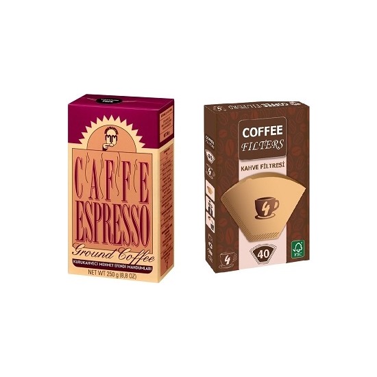 Mehmet Efendi Espresso 250 gr + Coffee Filters Filtre Kahve Fiyatı