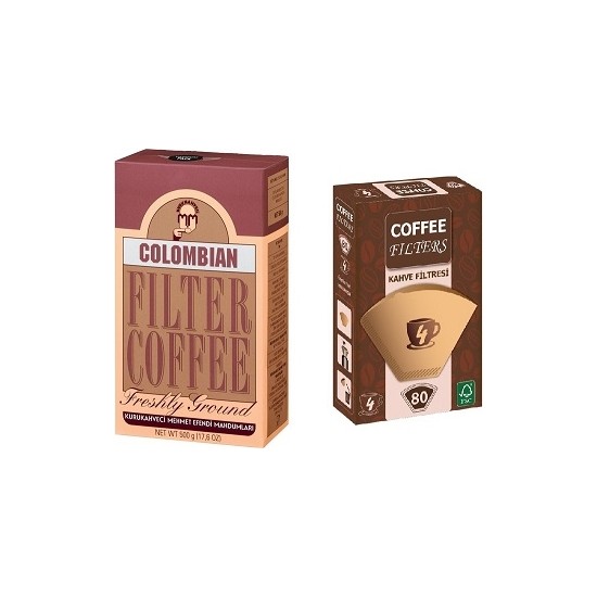 Mehmet Efendi Colombian Filtre Kahve 500 gr + Coffee Filters Fiyatı