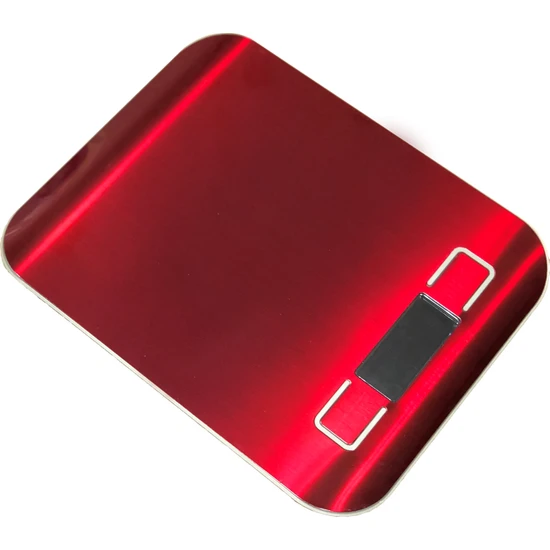 Techfit TF1002 Dijital Hassas LED Ekran Mutfak Terazisi 5 kg - Kırmızı