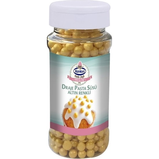 Kenton Tatlı Şefi Draje Pasta Süsü Altın 75 gr Şişe 1�li Fiyatı