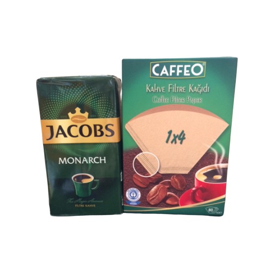 Jacobs 500 gr Kahve x Caffeo 1 x 4 Filtre Kağıdı Fiyatı