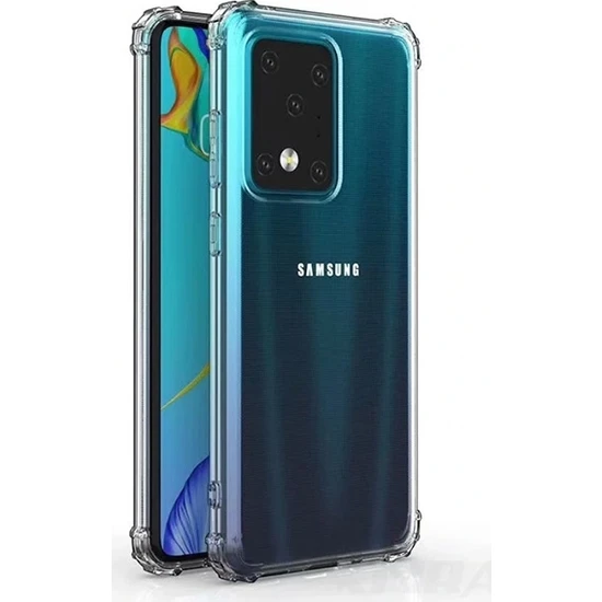 Ally Samsung Galaxy S11 + Plus Anti-Drop Darbe Emici Silikon Kılıf AL-31731 Şeffaf