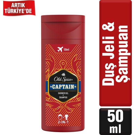 Old Spice Duş Jeli & Şampuan 50 ml Captain