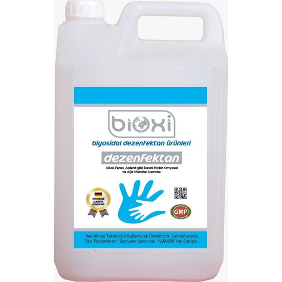 Bioxi El ve Cilt Dezenfektanı El ve Cilt Antiseptiği 5 lt Fiyatı
