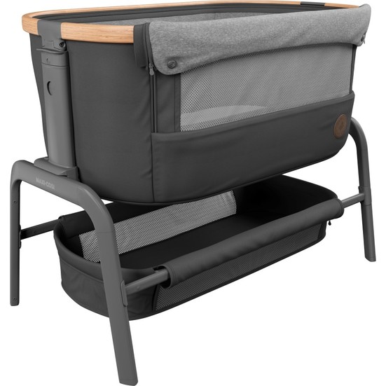 MaxiCosi Iora Ahşap Yatak Yanı Beşik Essential Graphite MaxiCosi Iora Ahşap Yatak Yanı Beşik Essential Graphite