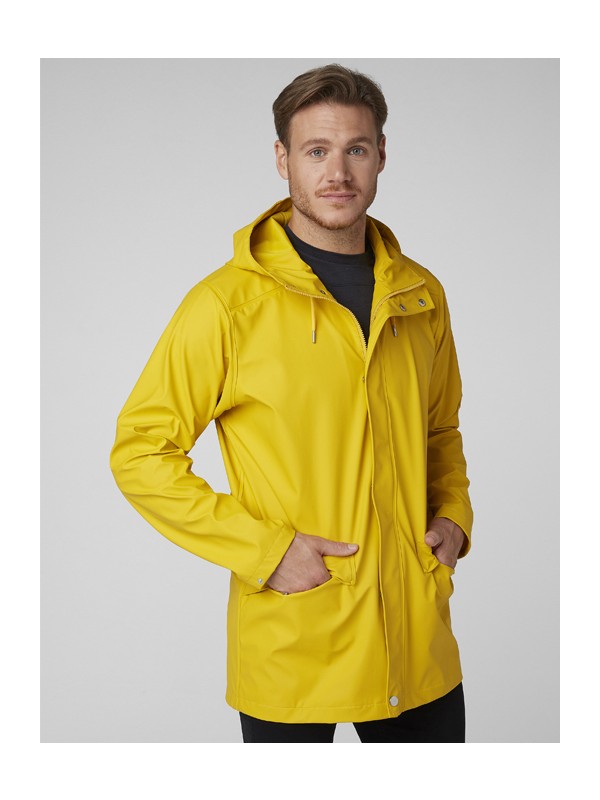 yellow helly hansen rain jacket