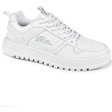 JUMP 27431 Beyaz Lacivert Gri Erkek Günlük Rahat Kalın Taban Yürüyüş Sneaker Spor Ayakkabı