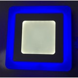 Cnl LED 6+3 Watt Mavi ve Beyaz Işık Çift Renk Sıva Üstü Kare LED Panel Armatür