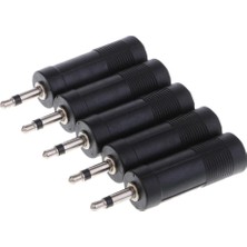 5 Parça 1/4 Inç 6.3mm 1/8inch 3.5mmts Adaptörü