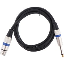 6.35MM Ts Erkek Fişe Xlr Kadın Mikrofon Stereo Dengesiz Ses Dönüştürücü Adaptör Kabloları Kablosu 150CM